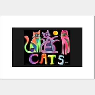 Kooky cats Posters and Art